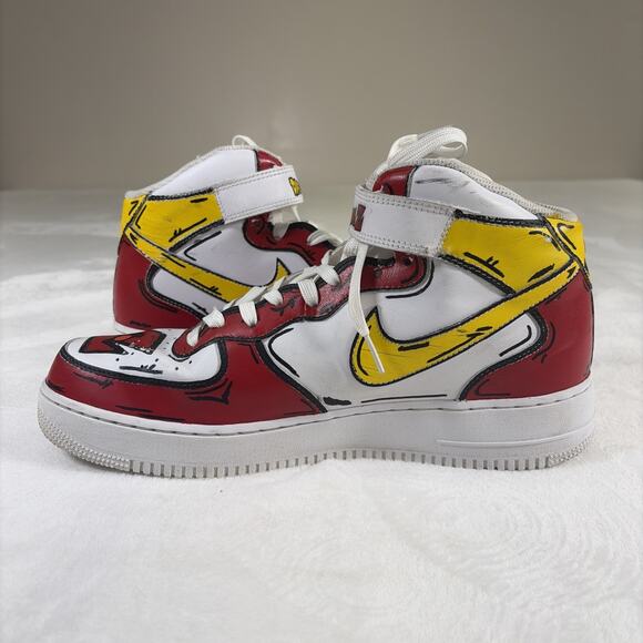 Nike Dragon Ball Z Goku Custom Hand Painted Air Force 1 Mid Men\'s US 12 Charity main image 4